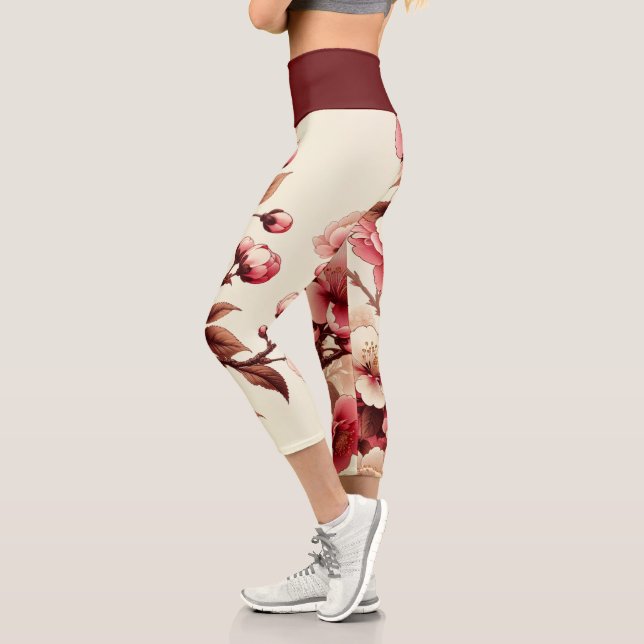 Cherry Blossom Capri Leggings (Links)