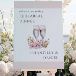 Cherry Blossom Champagne Wedding Probe Willkommen