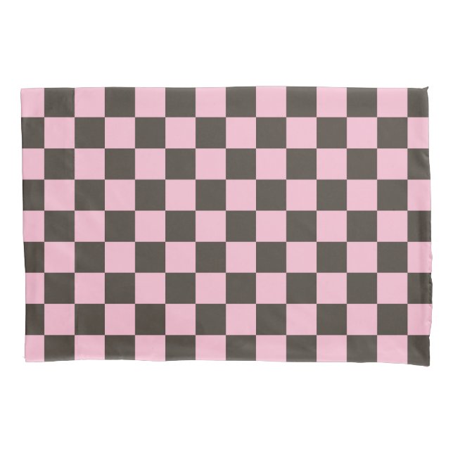 Cherry blossom checkered board pattern kissenbezug (Vorderseite-Links)