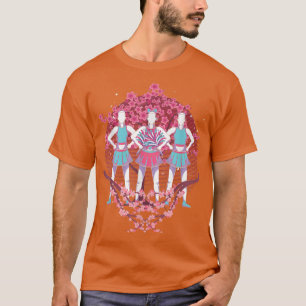 Cherry Blossom Cheerleader Sakura Cheering Team C T-Shirt
