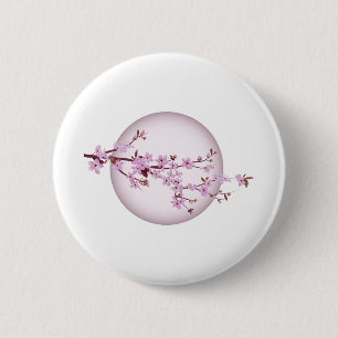 Cherry Blossom Cherry Tree Japanisch Japan Sakura Button