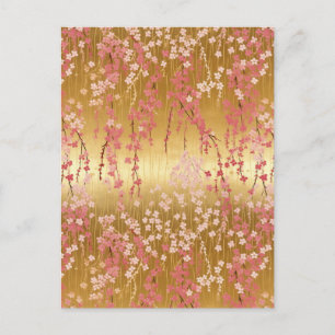 Cherry Blossom Chiyogami Postkarte