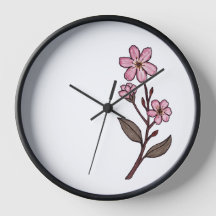 Cherry Blossom Clock