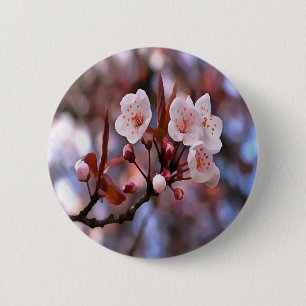 Cherry Blossom Cluster mit rosa und blau Button