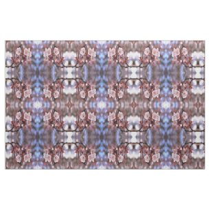 Cherry Blossom Cluster mit rosa und blau Stoff