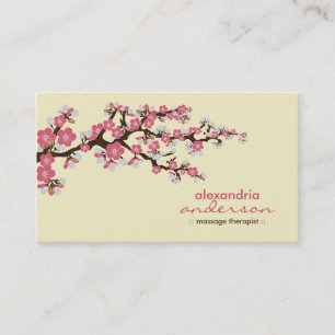 Cherry Blossom Custom Business Cards (rosa) Visitenkarte