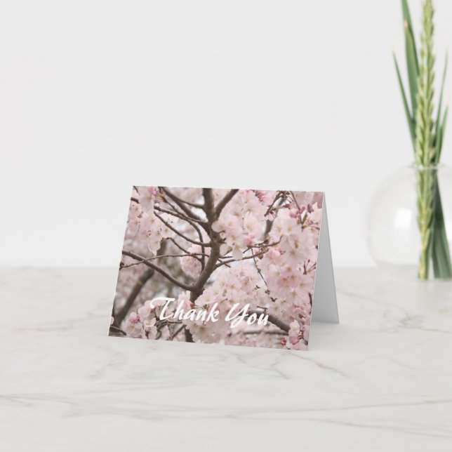Cherry Blossom Dankeschön Karte (Vorderseite)