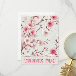 Cherry Blossom Dankeskarte