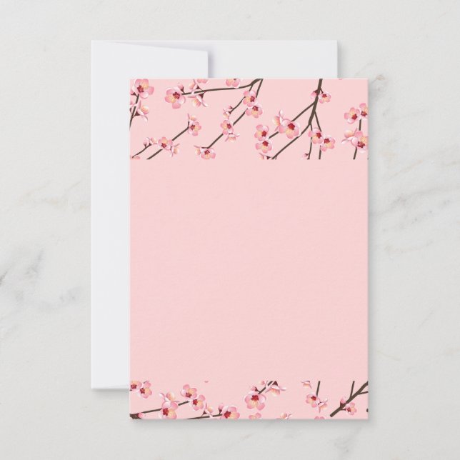 Cherry Blossom Dankeskarte (Vorderseite)