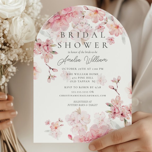 Cherry Blossom Delight Bridal Dusche Einladung (Von Creator hochgeladen)