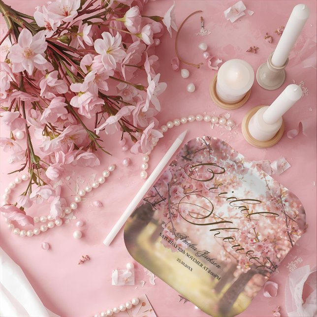 Cherry Blossom Delight Bridal Dusche Einladung Pappteller (Von Creator hochgeladen)