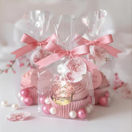 Cherry Blossom Delight Bridal Dusche Einladung Runder Aufkleber