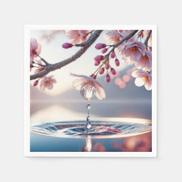 Cherry Blossom Dewdrop Serviette