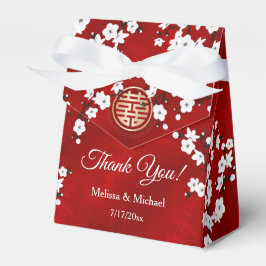 Cherry Blossom Double Happiness Chinese Wedding Geschenkschachtel