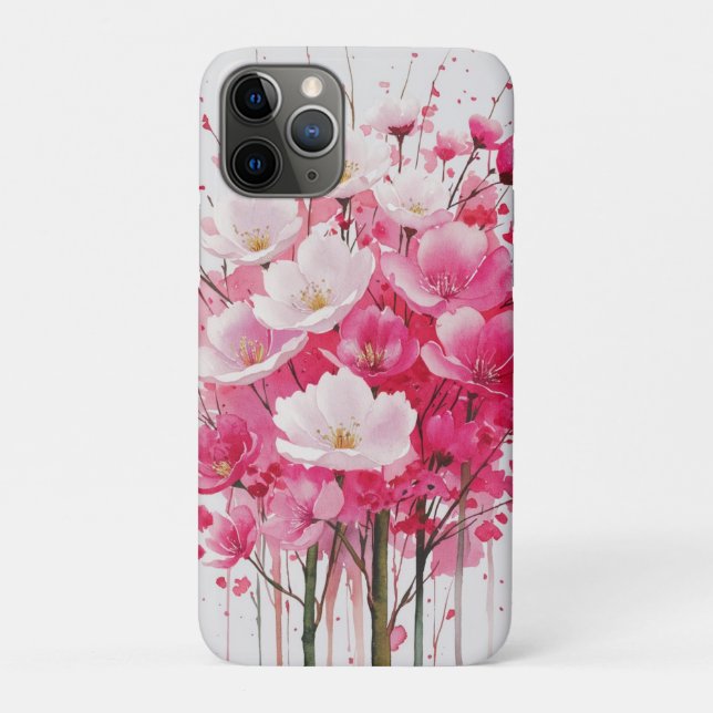 Cherry Blossom Elegante - Blumendesign Case-Mate iPhone Hülle (Rückseite)