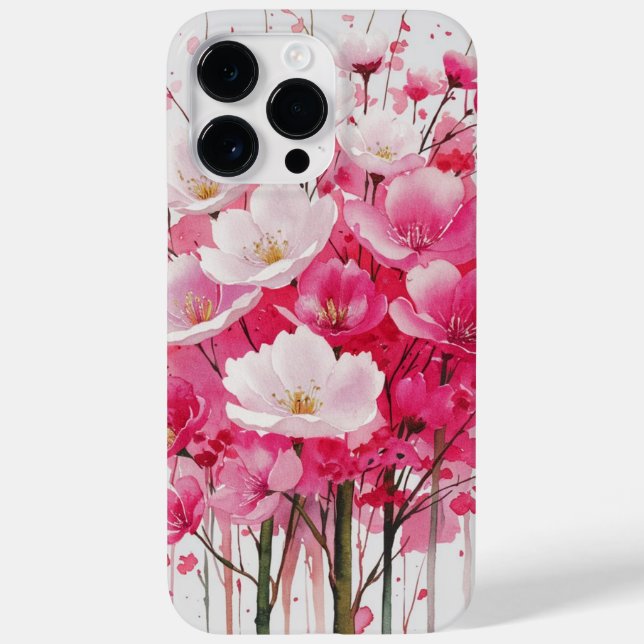 Cherry Blossom Elegante - Blumendesign Case-Mate iPhone Hülle (Rückseite)