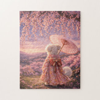 Cherry Blossom Evening – A Quiet Moment in Japan Puzzle