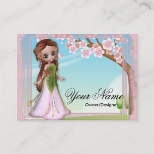 Cherry Blossom Fairy 2 Fantasy Business Cards Visitenkarte