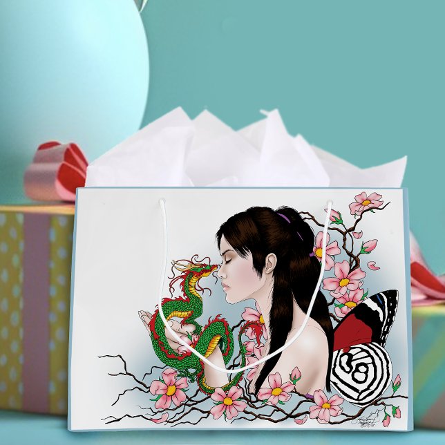 Cherry Blossom Fairy Dragon Freundschaft Große Geschenktüte (Von Creator hochgeladen)
