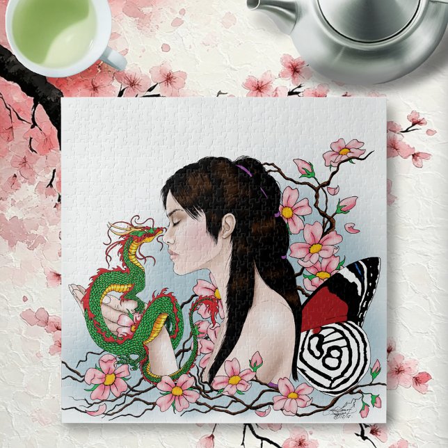 Cherry Blossom Fairy Dragon Freundschaft Puzzle (Von Creator hochgeladen)