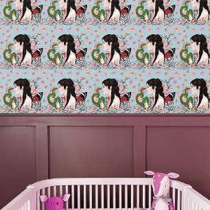 Cherry Blossom Fairy Dragon Freundschaft Tapete