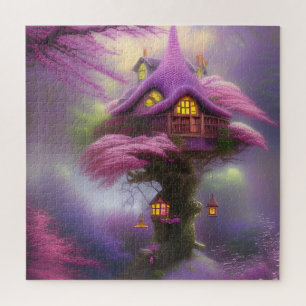 Cherry Blossom Fairy House Fantasy Puzzle