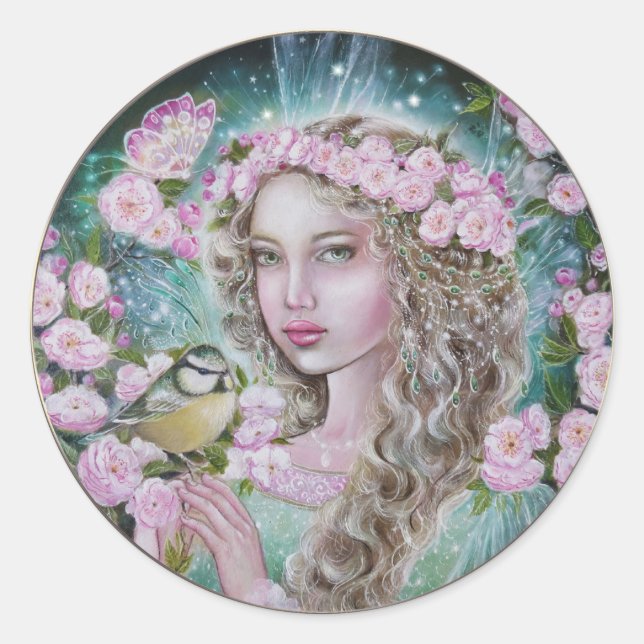 Cherry blossom fairy sticker (Vorderseite)