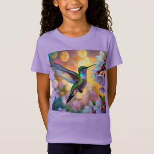 Cherry Blossom Fantasy Hummingbird T-Shirt