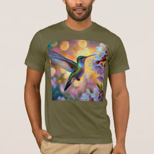 Cherry Blossom Fantasy Hummingbird T-Shirt