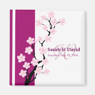 Cherry Blossom Favor Magnet