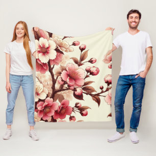 Cherry Blossom Fleecedecke