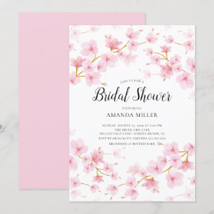 Cherry Blossom Floral Brautparty Einladung