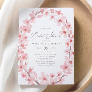 Cherry Blossom Floral Brautparty Einladung