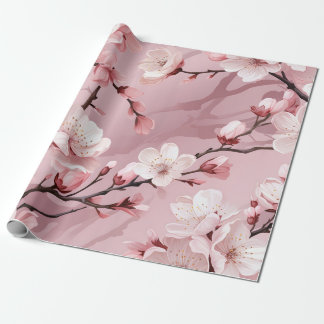 Cherry Blossom Floral Geschenkpapier