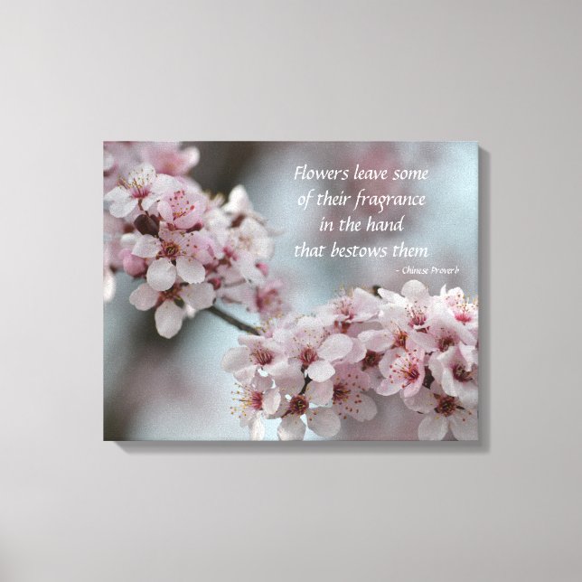Cherry Blossom Floral Leinwanddruck (Vorderseite)