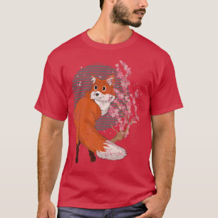 Cherry Blossom Forest Animal Lover Sakura Niedlich T-Shirt