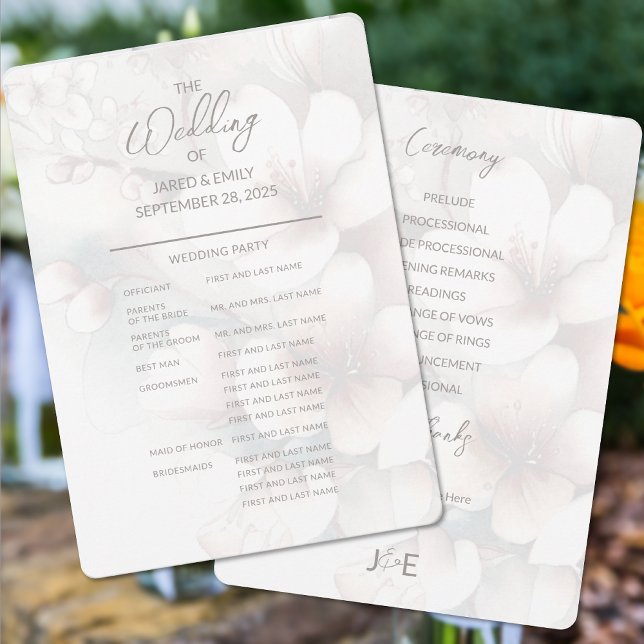 Cherry Blossom Full Wedding Programm (Von Creator hochgeladen)