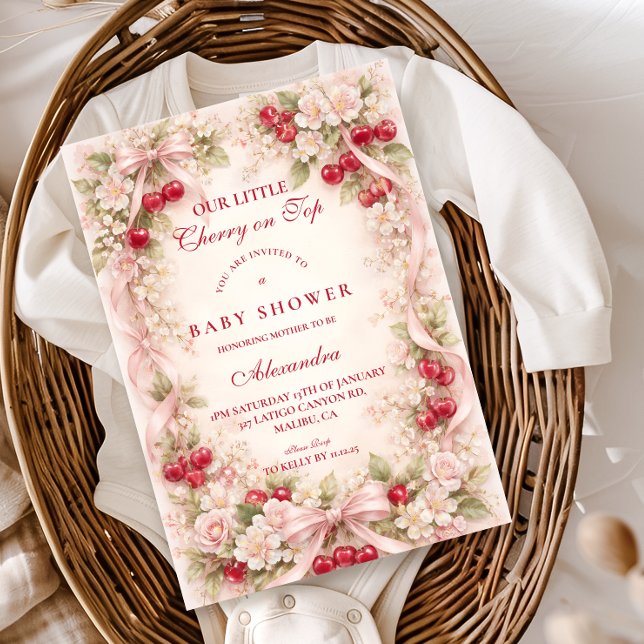 Cherry Blossom Garden Baby Shower Einladung (Von Creator hochgeladen)