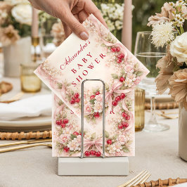 Cherry Blossom Garden Baby Shower Serviette