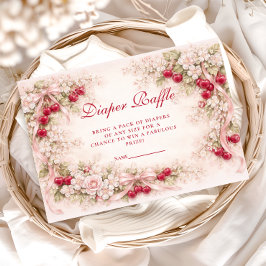 Cherry Blossom Garden Diapper Raffle Begleitkarte