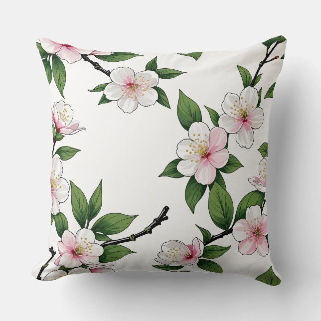 Cherry Blossom Garden Kissen (Vorderseite)