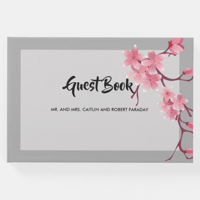 Cherry Blossom Gästebuch (Vorderseite)