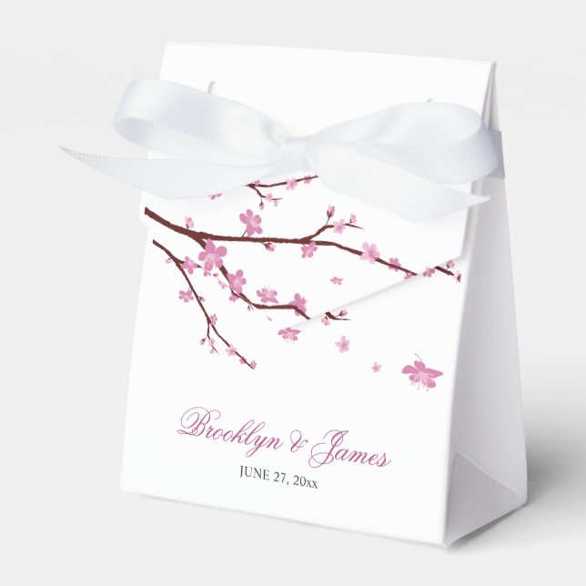 Cherry Blossom Gastgeschenk Hochzeit Box Zent Geschenkschachtel (Vorderseite)