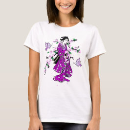 Cherry Blossom - Geisha Butterfly 1 T - Shirt