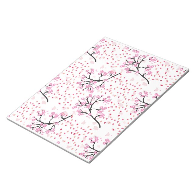 Cherry Blossom Gemustert Notepad Notizblock (angewinkelt)