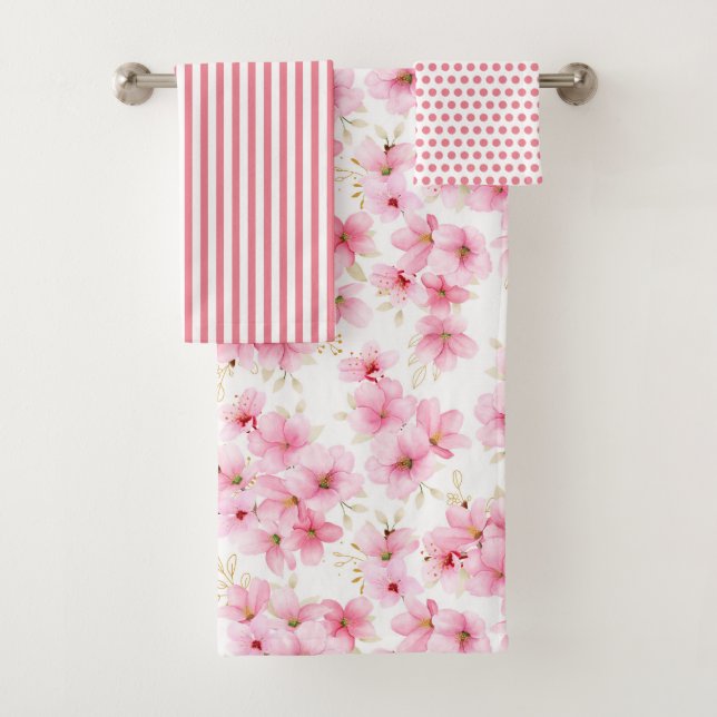 Cherry Blossom Handtuch Badhandtuch Set (Insitu)