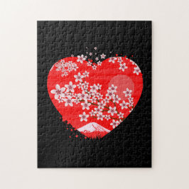 Cherry Blossom Herz Puzzle