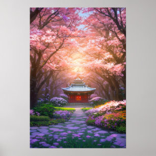 Cherry Blossom Hideaway Poster