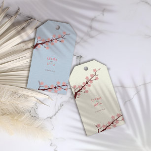 Cherry Blossom Hochzeit Geschenkanhänger