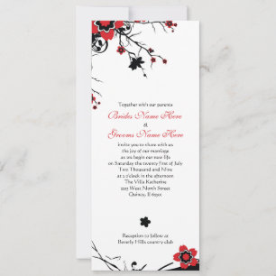 Cherry-Blossom-Hochzeitsempfang Einladung